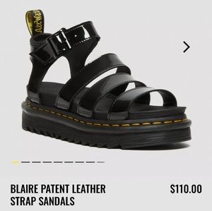 Blair patent leather strap sandals